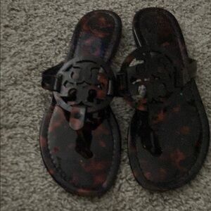 Tory Burch Black and Brown Sandals